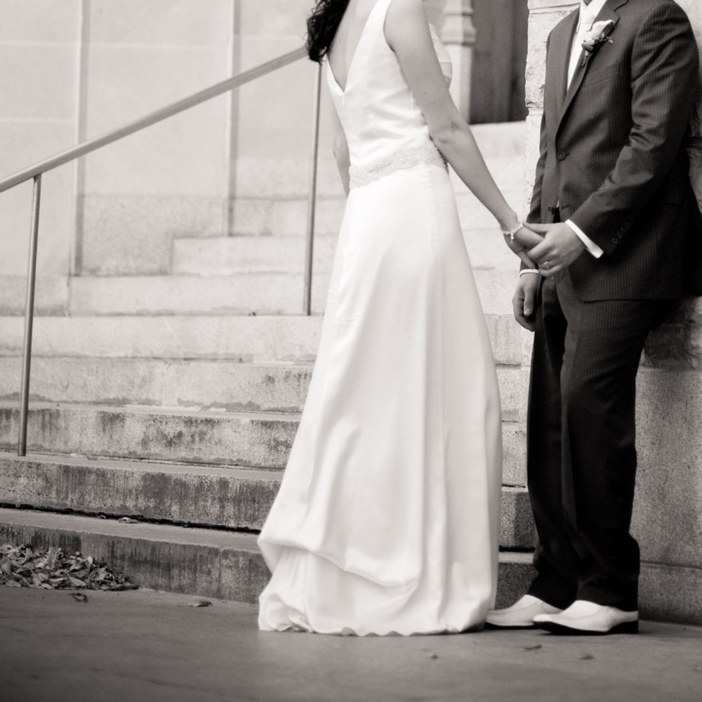 Winnie Couture 100% Silk Wedding Dress - Picture 7 of 11
